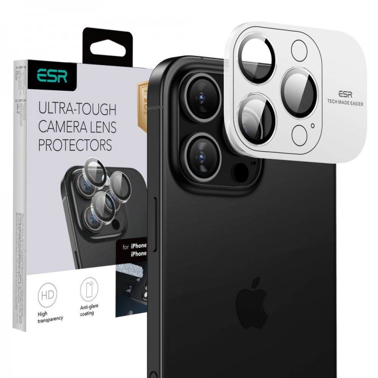 ESR Γυαλί προστασίας ARMORITE για CAMERA LENS for Apple IPHONE 16 PRO 6.3 / 16 PRO MAX 6.9 2024 - ΔΙΑΦΑΝΟ