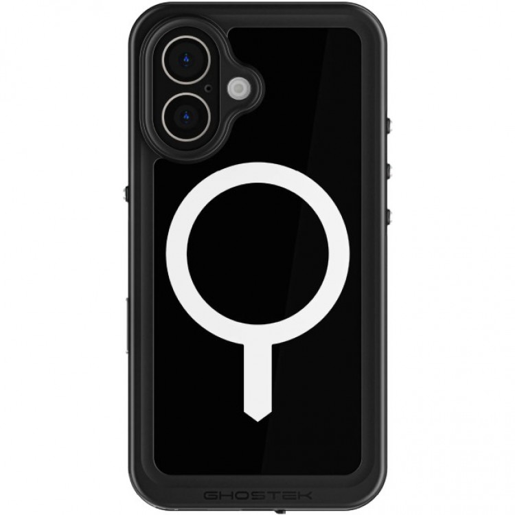 ΘΗΚΗ GHOSTEK NAUTICAL SLIM MAGSAFE ΑΔΙΑΒΡΟΧΗ για APPLE IPHONE 16 6.1 2024 - ΔΙΑΦΑΝΟ/ΜΑΥΡΟ - GHOCAS3900