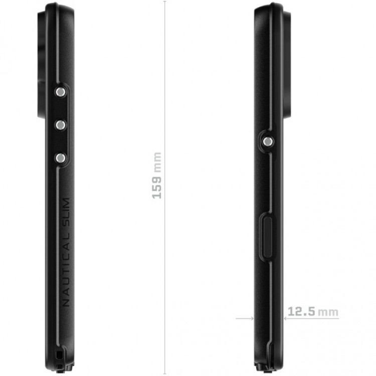 ΘΗΚΗ GHOSTEK NAUTICAL SLIM MAGSAFE ΑΔΙΑΒΡΟΧΗ για APPLE IPHONE 16 6.1 2024 - ΔΙΑΦΑΝΟ/ΜΑΥΡΟ - GHOCAS3900