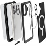 ΘΗΚΗ GHOSTEK NAUTICAL SLIM MAGSAFE ΑΔΙΑΒΡΟΧΗ για APPLE IPHONE 16 6.1 2024 - ΔΙΑΦΑΝΟ/ΜΑΥΡΟ - GHOCAS3900