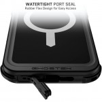 ΘΗΚΗ GHOSTEK NAUTICAL MAGSAFE ΑΔΙΑΒΡΟΧΗ με κλιπ ζώνης Holster για APPLE IPHONE 16 PRO MAX 6.9 2024 - ΜΑΥΡΟ - GHOCAS3914