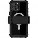 ΘΗΚΗ GHOSTEK NAUTICAL MAGSAFE ΑΔΙΑΒΡΟΧΗ με κλιπ ζώνης Holster για APPLE IPHONE 16 PRO MAX 6.9 2024 - ΜΑΥΡΟ - GHOCAS3914