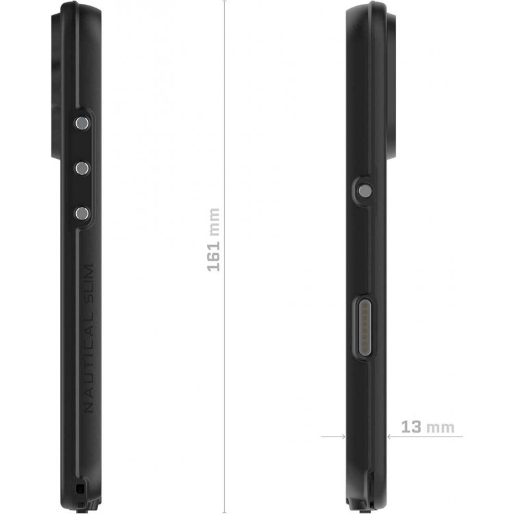 ΘΗΚΗ GHOSTEK NAUTICAL SLIM MAGSAFE ΑΔΙΑΒΡΟΧΗ για APPLE IPHONE 17 6.3 5G 2025 - ΜΑΥΡΟ - GHOCAS4320