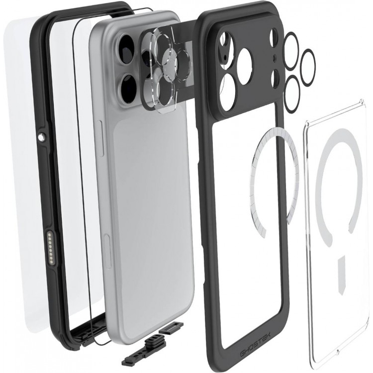 ΘΗΚΗ GHOSTEK NAUTICAL SLIM MAGSAFE ΑΔΙΑΒΡΟΧΗ για APPLE IPHONE 17 Pro MAX 6.9 5G 2025 - ΔΙΑΦΑΝΟ - GHOCAS4327