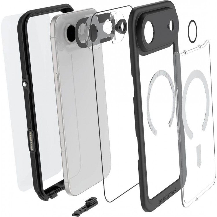 ΘΗΚΗ GHOSTEK NAUTICAL SLIM MAGSAFE ΑΔΙΑΒΡΟΧΗ για APPLE IPHONE 17 Air 6.6 5G 2025 - ΔΙΑΦΑΝΟ - GHOCAS4323