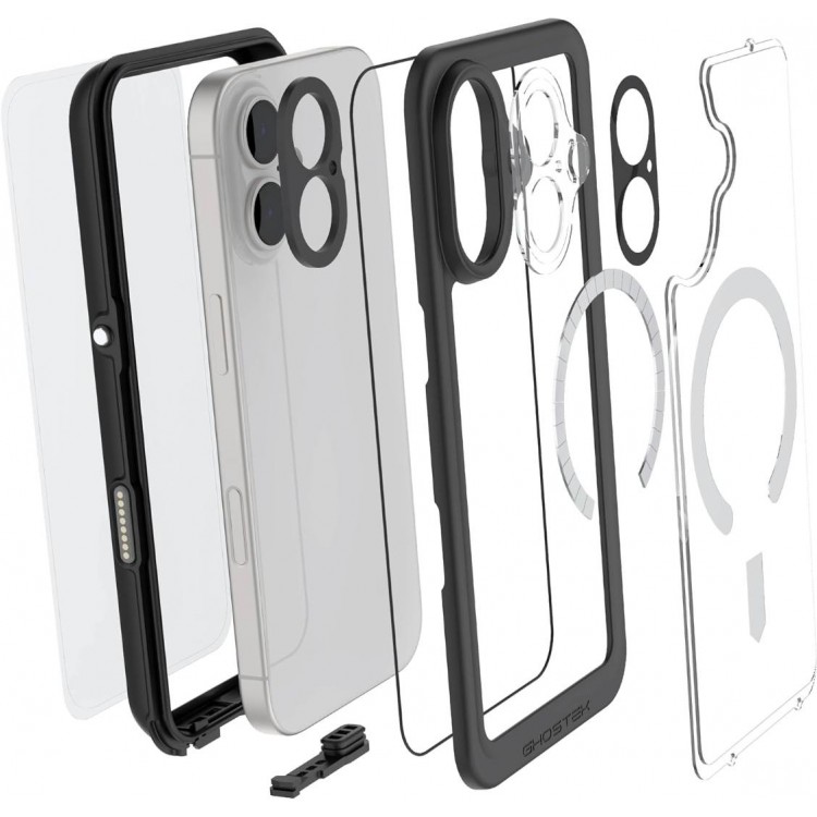 ΘΗΚΗ GHOSTEK NAUTICAL SLIM MAGSAFE ΑΔΙΑΒΡΟΧΗ για APPLE IPHONE 17 6.3 5G 2025 - ΔΙΑΦΑΝΟ - GHOCAS4321