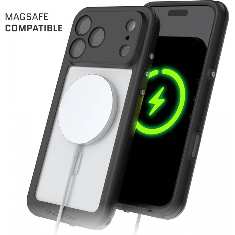 ΘΗΚΗ GHOSTEK NAUTICAL SLIM MAGSAFE ΑΔΙΑΒΡΟΧΗ για APPLE IPHONE 17 Pro MAX 6.9 5G 2025 - ΔΙΑΦΑΝΟ - GHOCAS4327