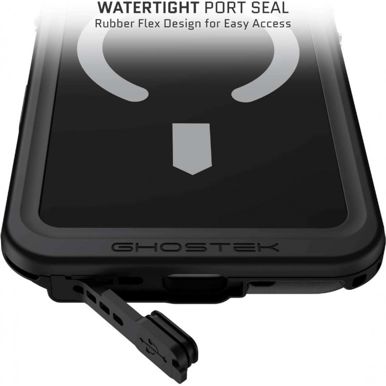 ΘΗΚΗ GHOSTEK NAUTICAL SLIM MAGSAFE ΑΔΙΑΒΡΟΧΗ για APPLE IPHONE 17 6.3 5G 2025 - ΜΑΥΡΟ - GHOCAS4320