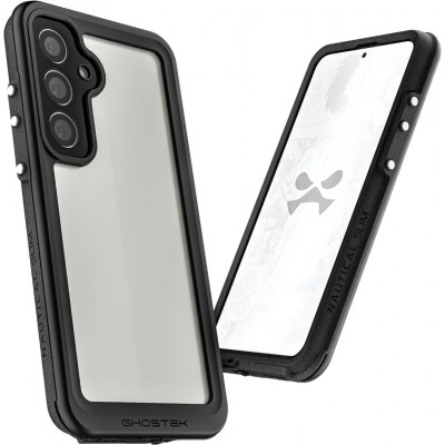 ΘΗΚΗ GHOSTEK NAUTICAL Extreme SLIM ΑΔΙΑΒΡΟΧΗ για Samsung Galaxy S24+ Plus 5G 2024 - ΔΙΑΦΑΝΟ ΜΑΥΡΟ - GHOCAS3729