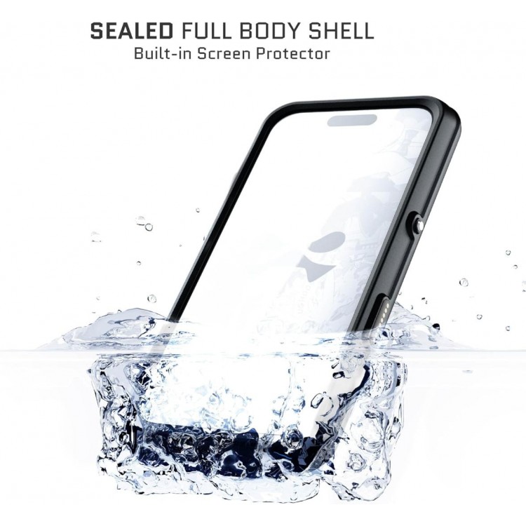 ΘΗΚΗ GHOSTEK NAUTICAL SLIM MAGSAFE ΑΔΙΑΒΡΟΧΗ για APPLE IPHONE 17 6.3 5G 2025 - ΜΑΥΡΟ - GHOCAS4320