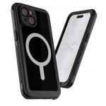 ΘΗΚΗ GHOSTEK NAUTICAL 4 MAGSAFE ΑΔΙΑΒΡΟΧΗ με κλιπ ζώνης, για APPLE IPHONE 15 6.1 2023 - ΜΑΥΡΟ - GHOCAS3608