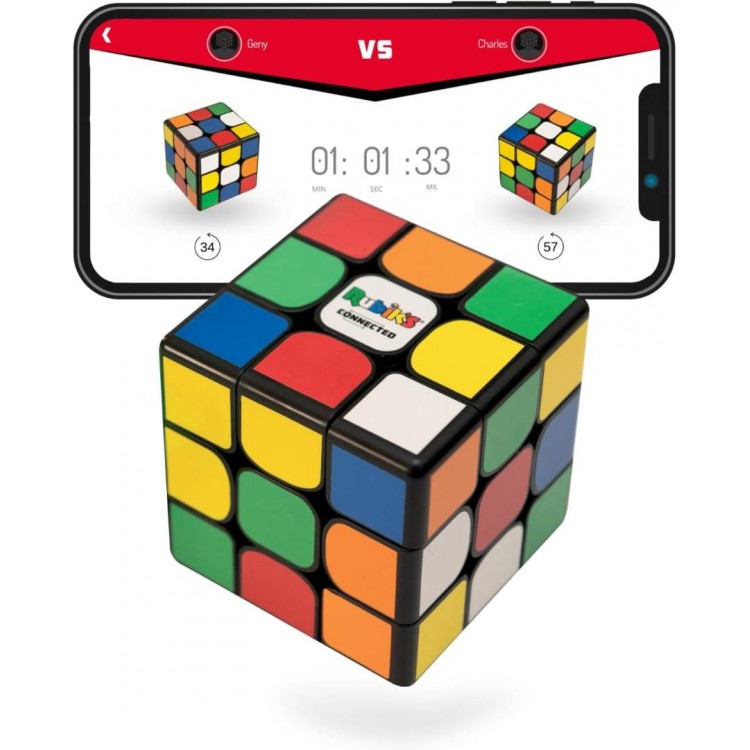 Particula GoCube's Rubik's Connected Pro 3X3 Κύβος του Ρούμπικ για Smartphone με Advanced Smart Sensors, Statistics & Mobile App - PA-RBE001-CC