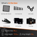 Particula GoChess Mini, AI Electronic Chess Board, Connected Σκακιέρα με βοήθεια προπονητή, Μαγνητικούς αισθητήρες & Mobile App - PA-GCHSN1-MINI
