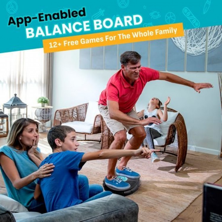 Particula GoBalance Play Διαδραστικός Πίνακας Ισορροπίας με Σύνδεση Bluetooth και Ρυθμιζόμενη Δυσκολία για Όλα τα Επίπεδα - PA-GBN1PLAY