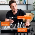 Particula GoChess Mini, AI Electronic Chess Board, Connected Σκακιέρα με βοήθεια προπονητή, Μαγνητικούς αισθητήρες & Mobile App - PA-GCHSN1-MINI