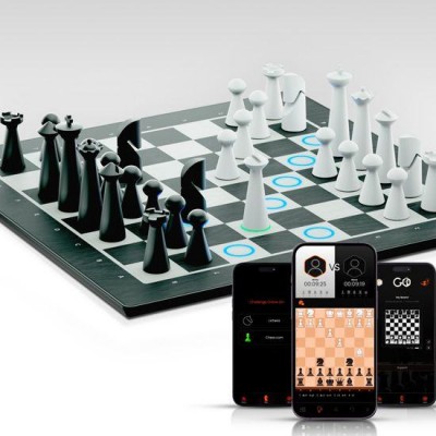 Particula GoChess Mini, AI Electronic Chess Board, Connected Σκακιέρα με βοήθεια προπονητή, Μαγνητικούς αισθητήρες & Mobile App - PA-GCHSN1-MINI
