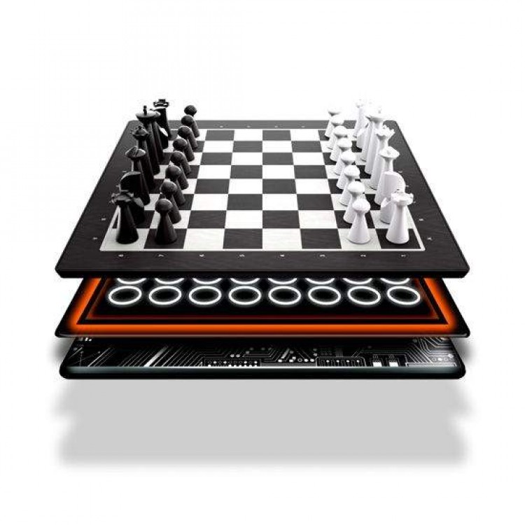 Particula GoChess Mini, AI Electronic Chess Board, Connected Σκακιέρα με βοήθεια προπονητή, Μαγνητικούς αισθητήρες & Mobile App - PA-GCHSN1-MINI