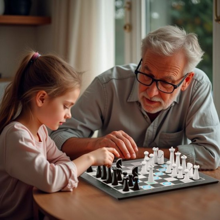 Particula GoChess Mini, AI Electronic Chess Board, Connected Σκακιέρα με βοήθεια προπονητή, Μαγνητικούς αισθητήρες & Mobile App - PA-GCHSN1-MINI
