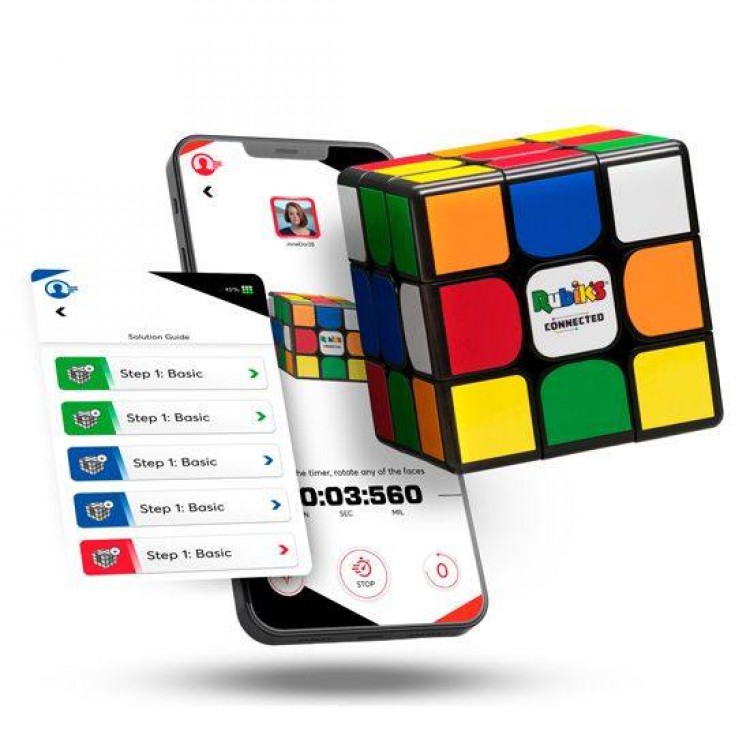 Particula GoCube's Rubik's Connected Pro 3X3 Κύβος του Ρούμπικ για Smartphone με Advanced Smart Sensors, Statistics & Mobile App - PA-RBE001-CC