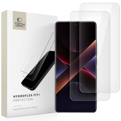 HOFI HYDROFLEX Προστασία οθόνης Fit+ για Xiaomi Redmi Note 14 Pro 5G / 14 Pro+ Plus 5G / Poco X7 5G - ΔΙΑΦΑΝΟ - 2 τεμ.