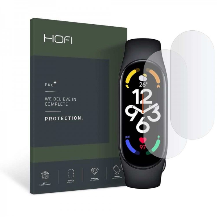 HOFI HYDROFLEX Προστασία οθόνης PRO PLUS για XIAOMI MI BAND 5 / 6 / 6 NFC SmartWatch - ΔΙΑΦΑΝΟ - 2 τεμ.