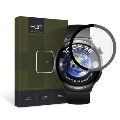 HOFI Γυαλί προστασίας HYBRID PRO PLUS για HUAWEI WATCH 4 46MM - ΜΑΥΡΟ