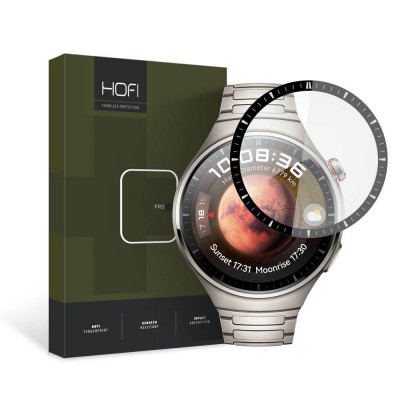 HOFI Γυαλί προστασίας HYBRID PRO PLUS για HUAWEI WATCH 4 PRO 48MM - ΜΑΥΡΟ