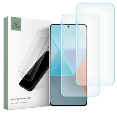 Tech Protect Supreme Set Γυαλί Προστασίας 9H για Xiaomi REDMI NOTE 13 / 13 PRO / 4G / 5G - [2 TEM.] - ΔΙΑΦΑΝΟ