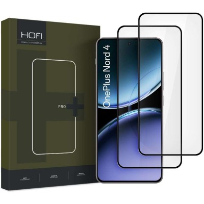 HOFI Γυαλί Προστασίας GLASS PRO PLUS για ONEPLUS NORD 4 - ΜΑΥΡΟ - 2 TEM.