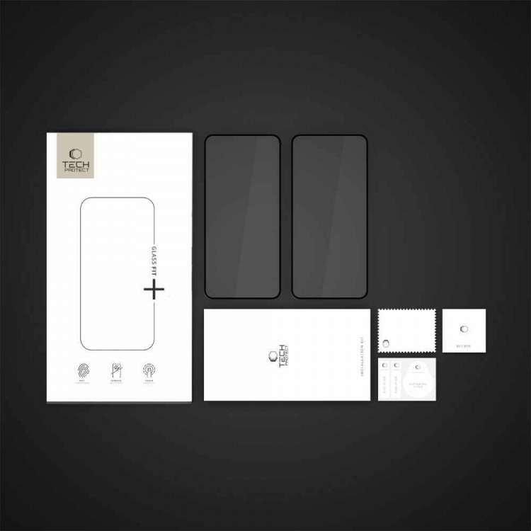 Tech Protect Γυαλί Προστασίας FIT+ 9H για XIAOMI POCO X7 PRO 5G - [2 TEM] - ΜΑΥΡΟ
