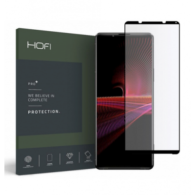 HOFI TEMPERED GLASS PRO PLUS FOR SONY XPERIA 1 III - ΜΑΥΡΟ