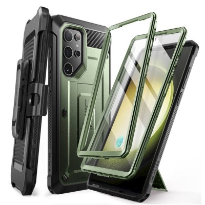 Θήκη SUPCASE UNICORN BEETLE PRO για SAMSUNG GALAXY S24 ULTRA 5G 2024, 2-ΣΕΤ - GULDAN ΠΡΑΣΙΝΟ