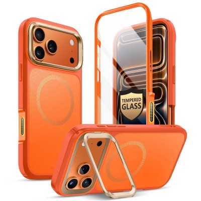 Θήκη I-BLASON SUPCASE ARES FLIP MAG MAGSAFE για APPLE iPhone 17 PRO 6.3 5G 2025 - CORAL ΠΟΡΤΟΚΑΛΙ