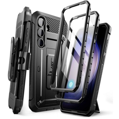 Θήκη SUPCASE UNICORN BEETLE PRO για SAMSUNG GALAXY S24 5G 2024, 2-ΣΕΤ - ΜΑΥΡΟ