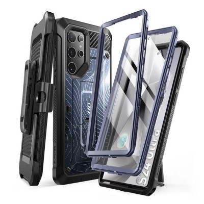 Θήκη SUPCASE UNICORN BEETLE PRO για SAMSUNG GALAXY S24 ULTRA 5G 2024, 2-ΣΕΤ - ΜΠΛΕ Ripple SE