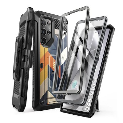 Θήκη SUPCASE UNICORN BEETLE PRO για SAMSUNG GALAXY S24 ULTRA 5G 2024, 2-ΣΕΤ - Black Chevron SE