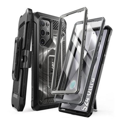 Θήκη SUPCASE UNICORN BEETLE PRO για SAMSUNG GALAXY S24 ULTRA 5G 2024, 2-ΣΕΤ - Black Ripple SE