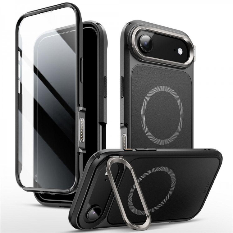 Θήκη I-BLASON SUPCASE ARES FLIP MAG MAGSAFE για APPLE iPhone 17 Air 6.6 5G 2025 - ΜΑΥΡΟ
