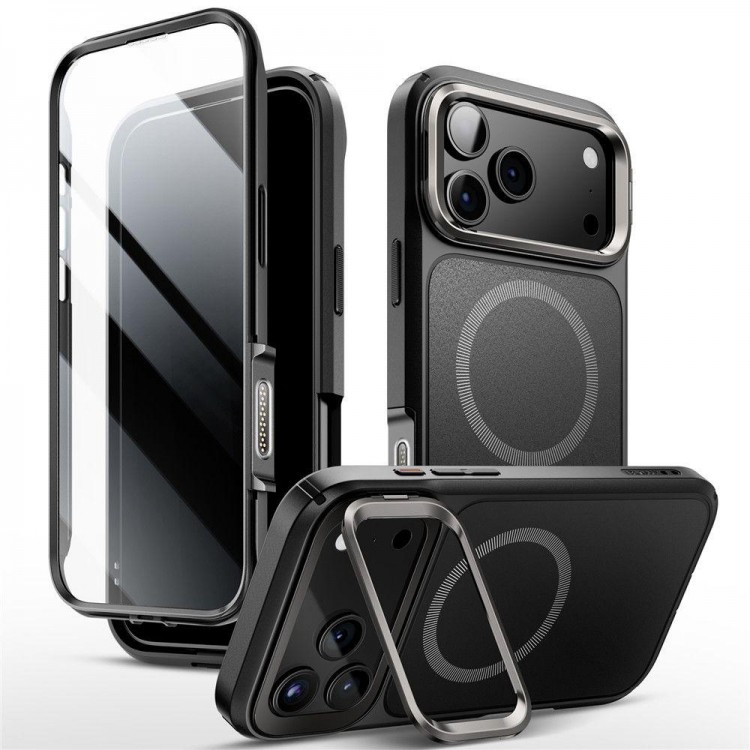Θήκη I-BLASON SUPCASE ARES FLIP MAG MAGSAFE για APPLE iPhone 17 PRO MAX 6.9 5G 2025 - ΜΑΥΡΟ