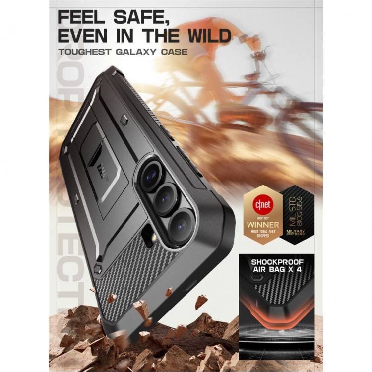 Θήκη SUPCASE UNICORN BEETLE PRO για SAMSUNG GALAXY S25 FE 5G 2025 - ΜΑΥΡΟ