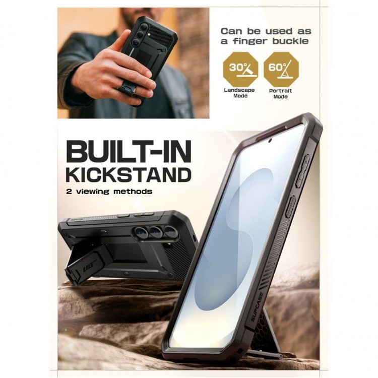 Θήκη SUPCASE UNICORN BEETLE PRO για SAMSUNG GALAXY S25 FE 5G 2025 - ΜΑΥΡΟ