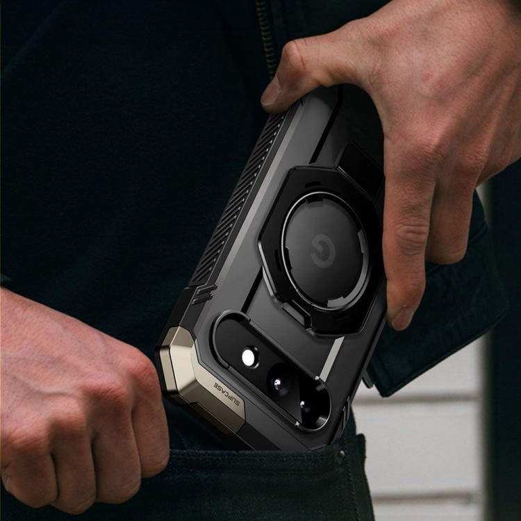 Θήκη SUPCASE UB GRIP MAG MAGSAFE με Βάση για GOOGLE PIXEL 9A - ΜΑΥΡΟ