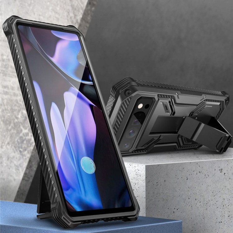 Θήκη SUPCASE IBLSN ARMORBOX  με Προστατευτικό οθήνης και Βάση για GOOGLE PIXEL 9 PRO XL - ΜΑΥΡΟ