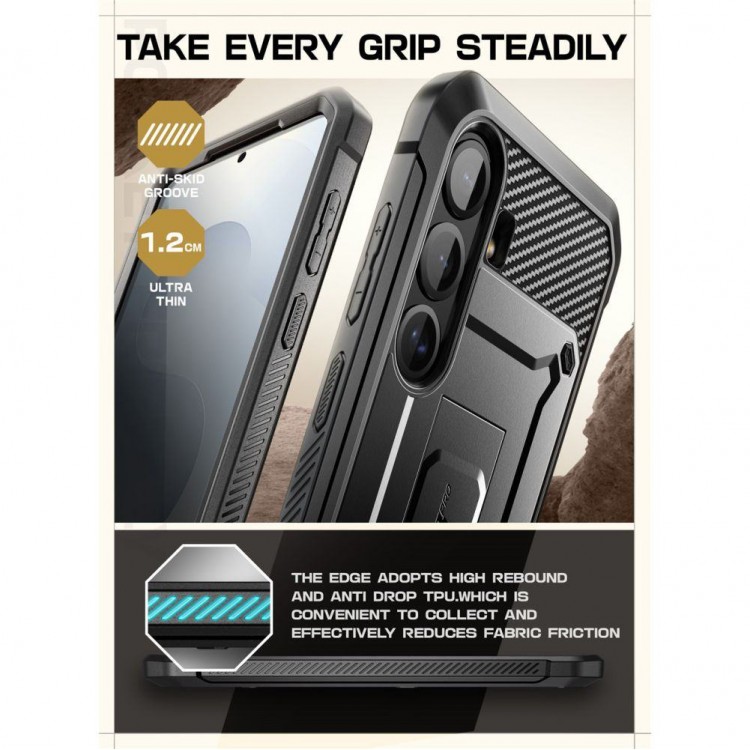 Θήκη SUPCASE UNICORN BEETLE PRO για SAMSUNG GALAXY S25 FE 5G 2025 - ΜΑΥΡΟ