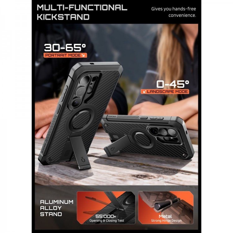 Θήκη SUPCASE UNICORN BEETLE PRO MAG MAGSAFE για SAMSUNG GALAXY S26 ULTRA 5G 2026, 2-ΣΕΤ - ΜΑΥΡΟ
