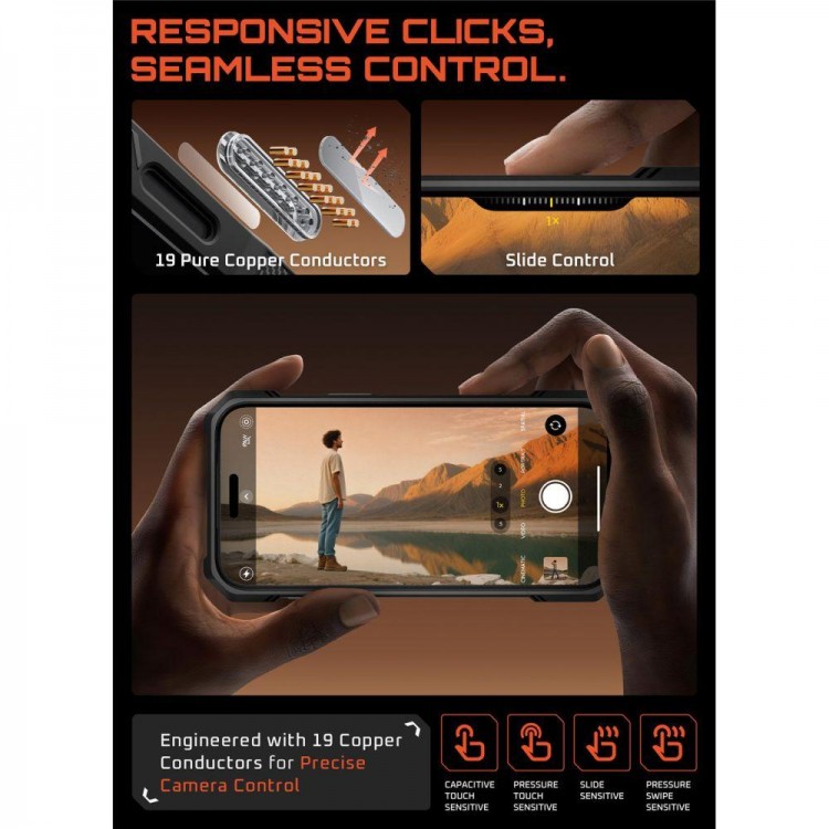 Θήκη SUPCASE UB GRIP MAG MAGSAFE με Βάση για APPLE IPHONE 17 PRO MAX 6.7 5G 2025 - ΜΑΥΡΟ