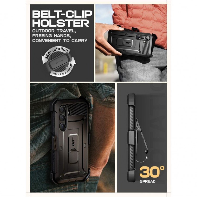 Θήκη SUPCASE UNICORN BEETLE PRO για SAMSUNG GALAXY S25 FE 5G 2025 - ΜΑΥΡΟ