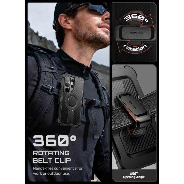 Θήκη SUPCASE UNICORN BEETLE PRO MAG MAGSAFE για SAMSUNG GALAXY S26 ULTRA 5G 2026, 2-ΣΕΤ - ΜΑΥΡΟ