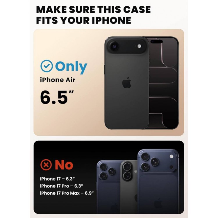 Θήκη I-BLASON SUPCASE ARES FLIP MAG MAGSAFE για APPLE iPhone 17 Air 6.6 5G 2025 - ΜΑΥΡΟ