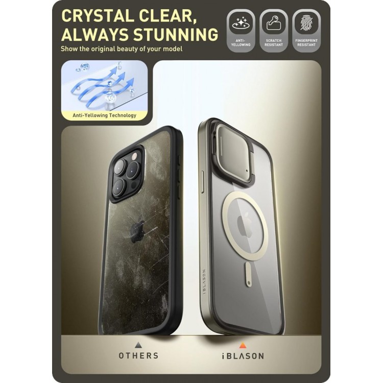 Θήκη I-BLASON SUPCASE Shield Camera MAGSAFΕ για APPLE iPhone 15 PRO MAX 6.7 2023 - Mountain ΜΠΛΕ